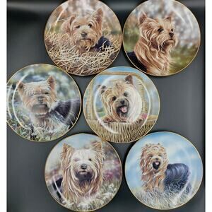 Yorkshire Terrier Collectors Plates Limited Edition Danbury Mint Set of 6
